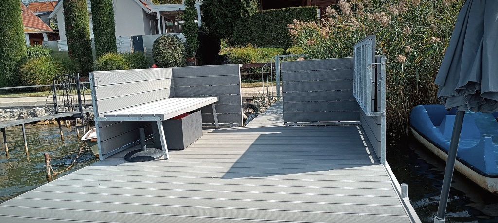 Minőségi stég kivitelezés és fémszerkezet gyártás, Orfű referencia munka, Lukács Vas